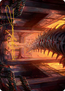 Carte artistique des Grottes de Sang-de-Dragon (signature estampée or) [Série artistique L'invasion des machines]