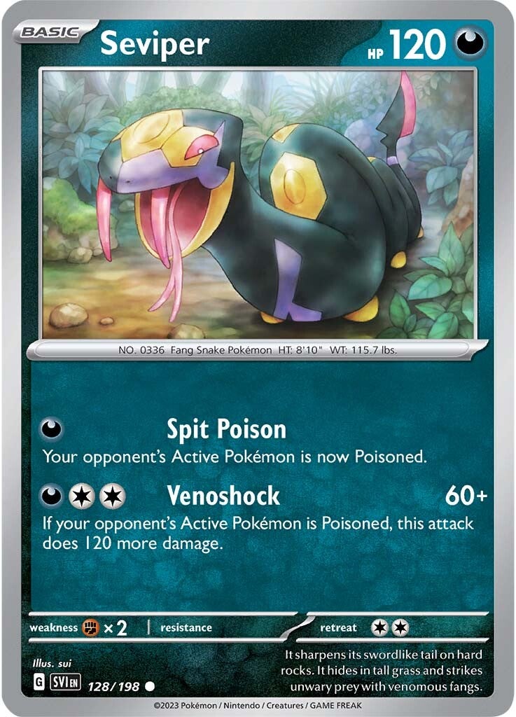 Seviper (128/198) [Escarlata y Púrpura: Set Base]