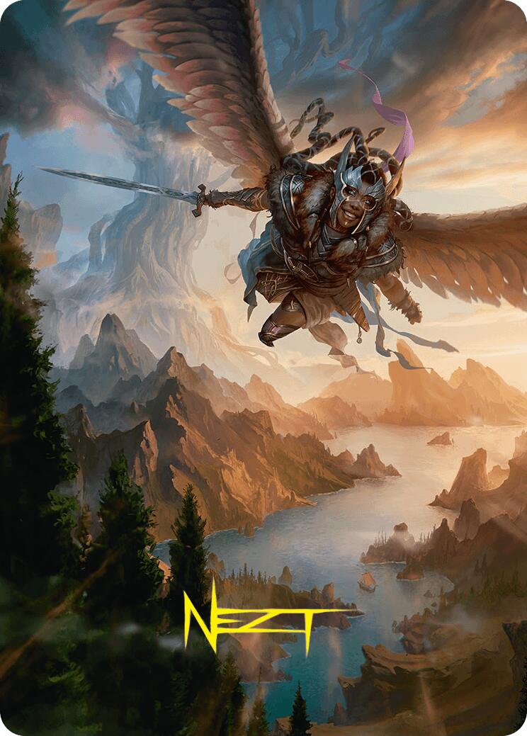 Carte d'art Jeune Valkyrie (28/54) (Signature dorée) [Série d'art Fondations]