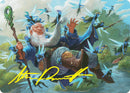 Carte d'art Mystic Malicieux (7/54) (Signature estampillée or) [Série d'art Foundations]