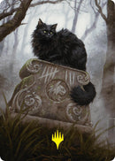Familier à neuf vies 2 Carte artistique (36/54) (Symbole de Planeswalker estampillé or) [Série artistique Foundations]
