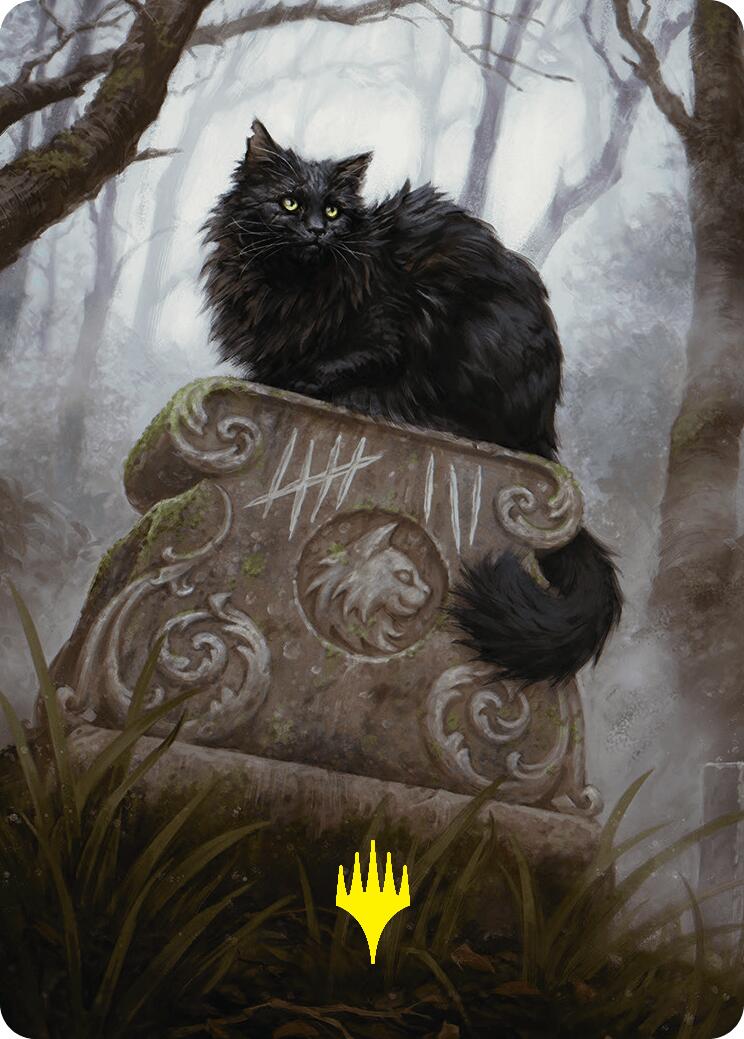 Familier à neuf vies 2 Carte artistique (36/54) (Symbole de Planeswalker estampillé or) [Série artistique Foundations]