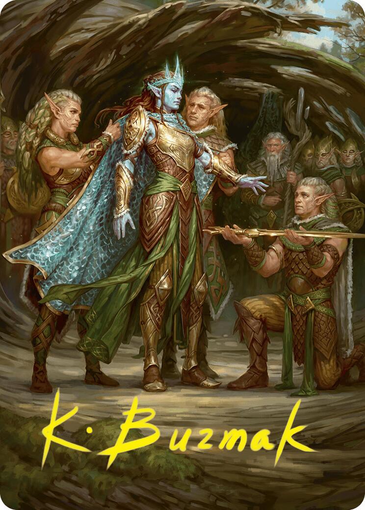 Lathril, Lame des elfes - Carte artistique (48/54) (Signature estampée or) [Série artistique Foundations]