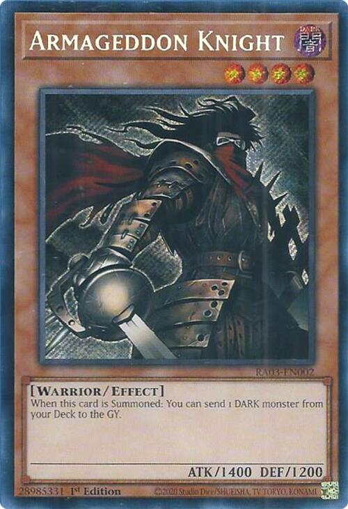 Chevalier Armageddon (Secret Rare) [RA03-FR002] Secret Rare