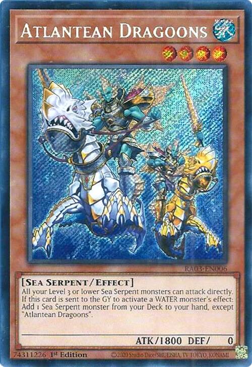 Dragons Atlantes (Secret Rare) [RA03-EN006] Secret Rare