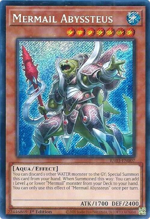 Mermail Abyssteus (Secret Rare) [RA03-FR007] Secret Rare