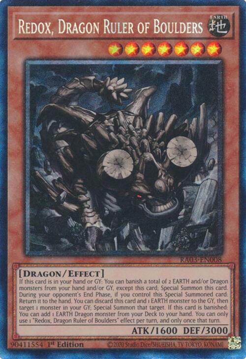 Redox, Souverain Dragon des Rochers (CR) [RA03-EN008] Collector's Rare Prismatique