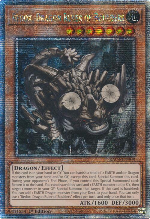 Redox, Seigneur Dragon des Blocs (Quarter Century Secret Rare) [RA03-EN008] Quarter Century Secret Rare