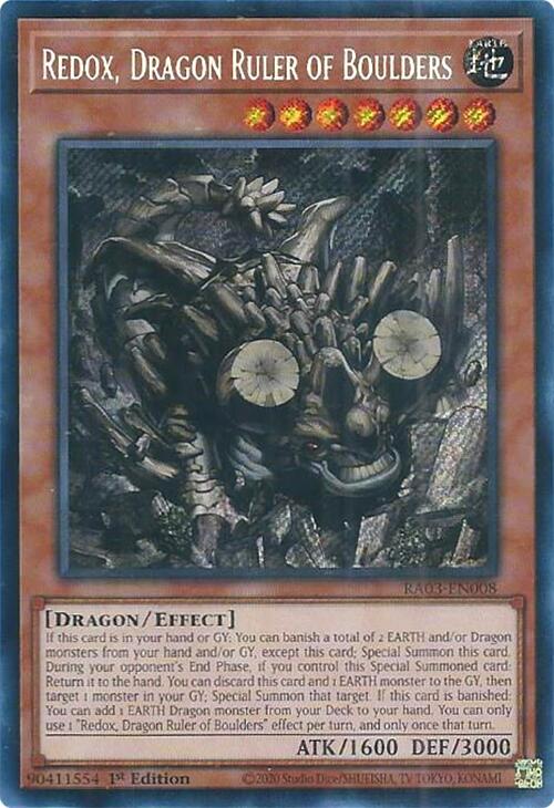 Redox, Souverain Dragon des Rochers (Secret Rare) [RA03-FR008] Secret Rare