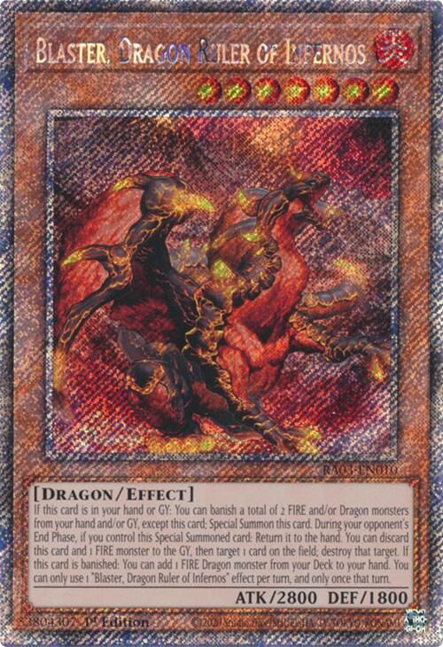 Blaster, Souverain Dragon des Enfers (Platinum Secret Rare) [RA03-FR010] Platinum Secret Rare