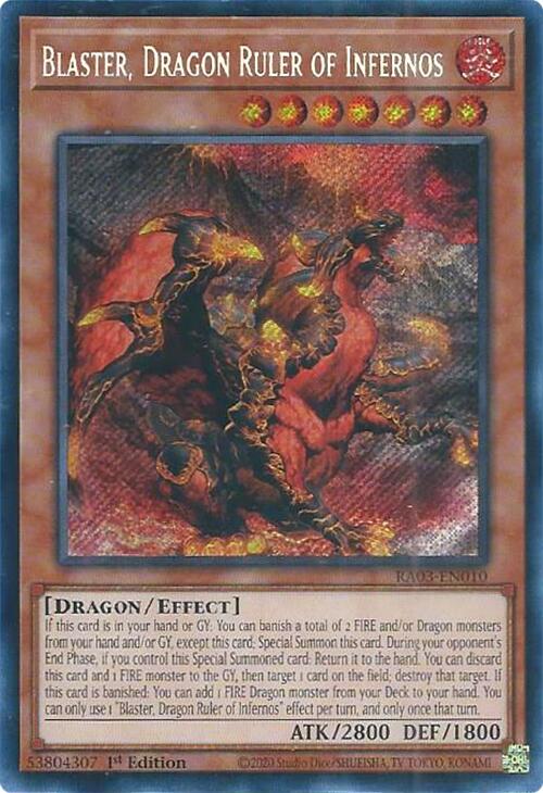 Blaster, Maître-Dragon des Enfers (Secrète Rare) [RA03-FR010] Secrète Rare