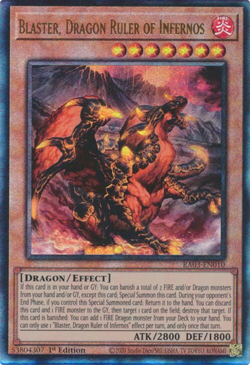 Blaster, Souverain Dragon des Enfers (UTR) [RA03-EN010] Prismatic Ultimate Rare