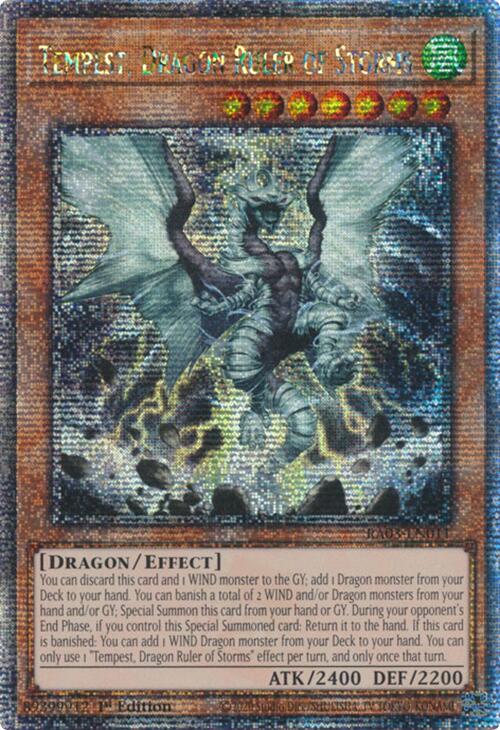 Tempête, Souverain Dragon des Tempêtes (Secret Rare du Quart de Siècle) [RA03-FR011] Secret Rare du Quart de Siècle
