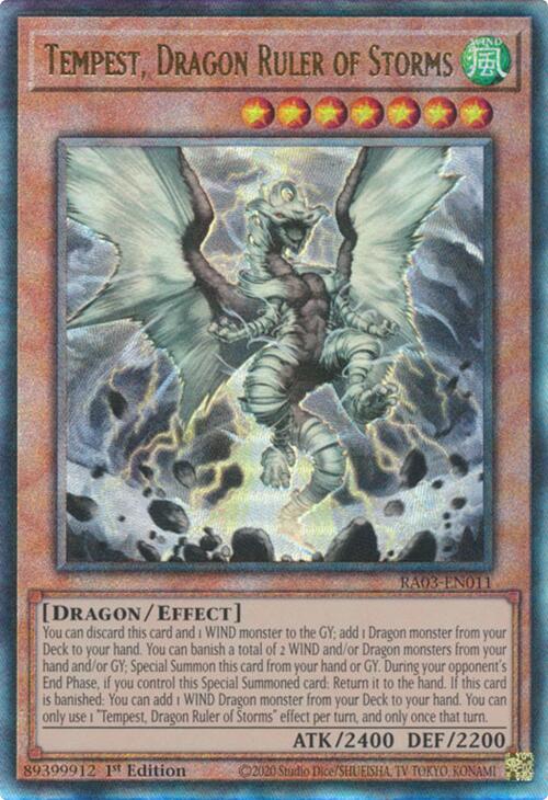 Tempête, Dragon Maître des Tempêtes (UTR) [RA03-EN011] Prismatic Ultimate Rare