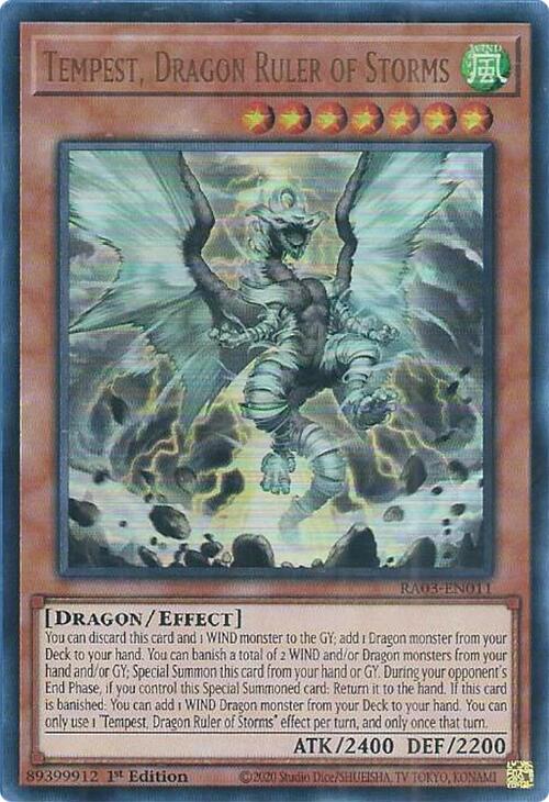 Tempête, Souverain Dragon des Tempêtes (UR) [RA03-FR011] Ultra Rare