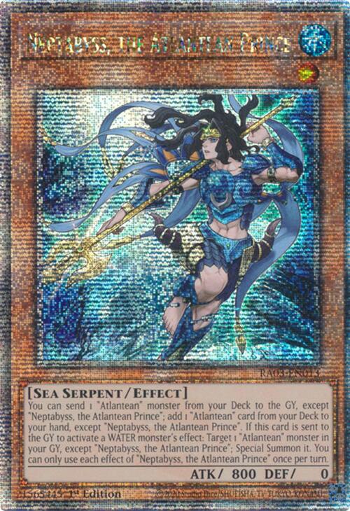Neptabyss, le Prince Atlante (Secret Rare du Quart de Siècle) [RA03-EN013] Secret Rare du Quart de Siècle