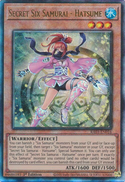 Six Samouraïs Secrets - Hatsume (UTR) [RA03-FR016] Prismatic Ultimate Rare