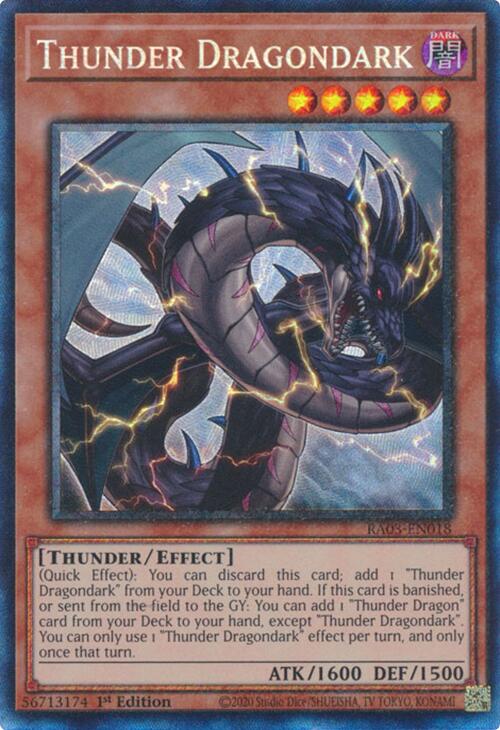 Dragon sombre de la foudre (CR) [RA03-EN018] Prismatic Collector's Rare