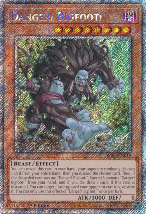 Danger ! Bigfoot ! (Secret Rare Platine) [RA03-FR019] Secret Rare Platine