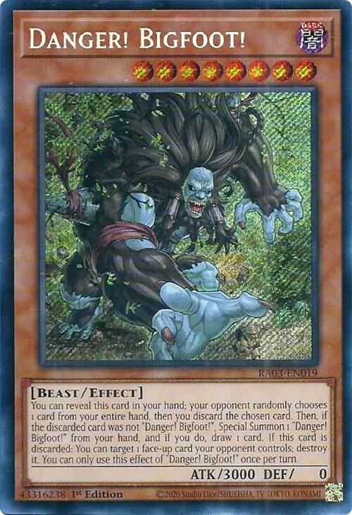 Danger ! Bigfoot ! (Secrète Rare) [RA03-EN019] Secrète Rare