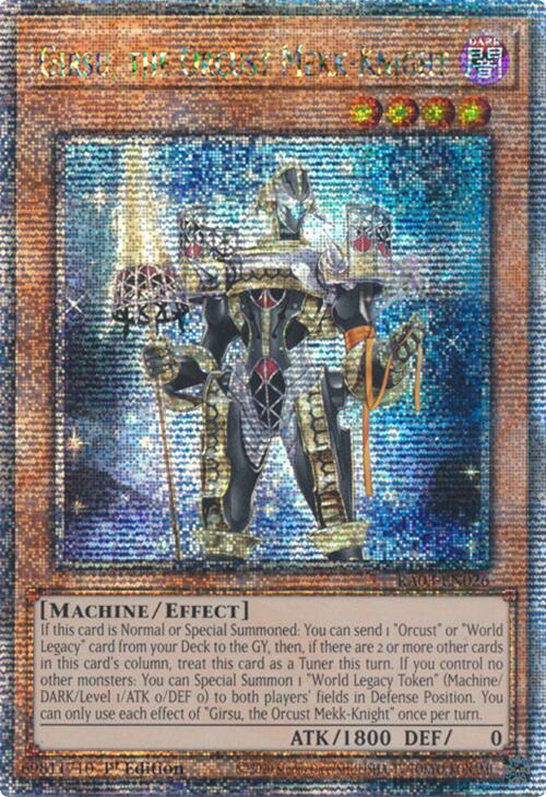 Girsu, l'Orcust Mekk-Chevalier (Quarter Century Secret Rare) [RA03-FR026] Quarter Century Secret Rare
