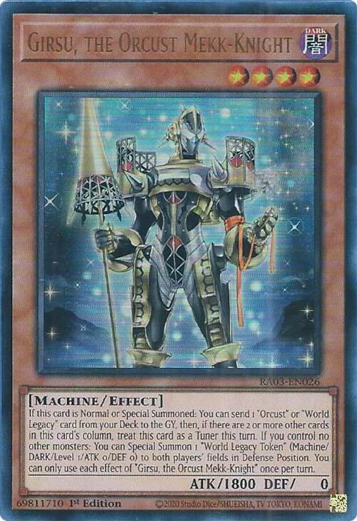 Girsu, le Chevalier Mekk-Magicien Orcust (UR) [RA03-FR026] Ultra Rare