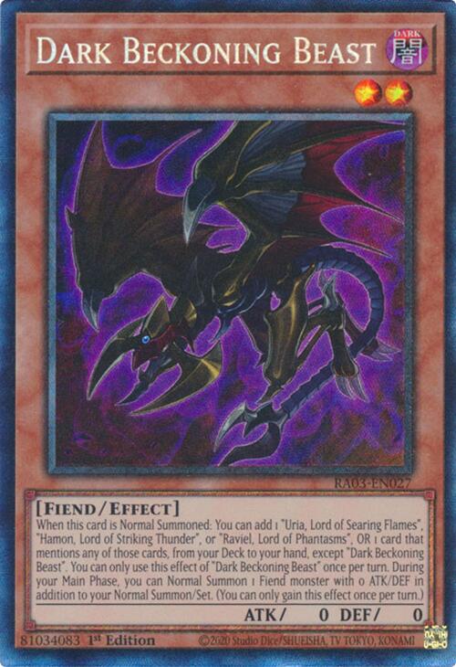 Bête Ténébreuse des Enfers (CR) [RA03-FR027] Collector's Rare Prismatique