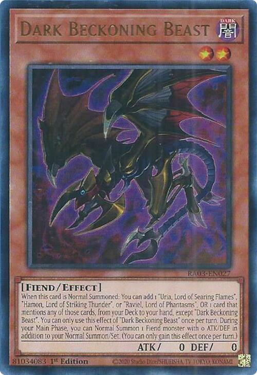 Bête Ténébreuse des Enfers (UR) [RA03-FR027] Ultra Rare