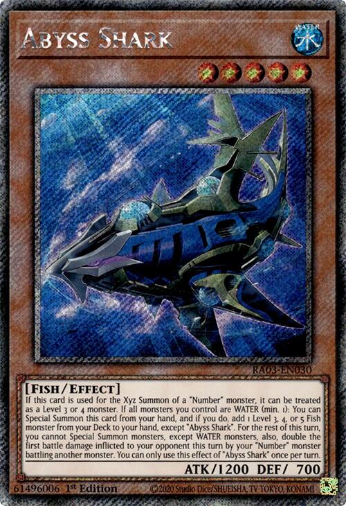 Requin Abyssal (Secrète Rare Platine) [RA03-FR030] Secrète Rare Platine