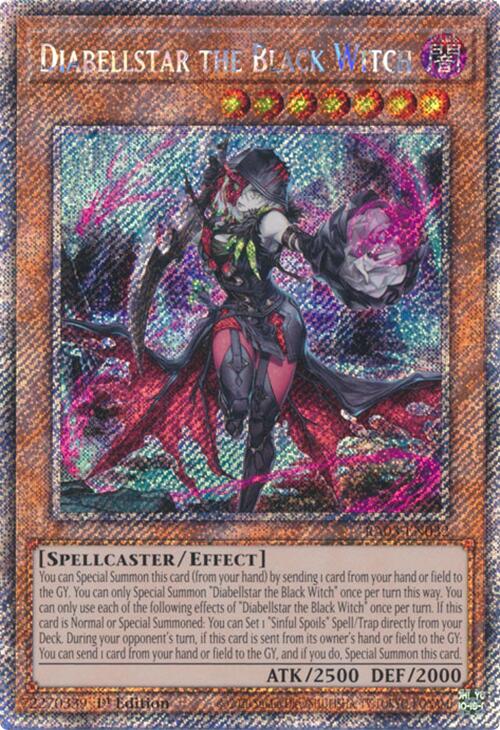 Diabellstar the Black Witch (Secrète Rare Platine) [RA03-FR032] Secrète Rare Platine