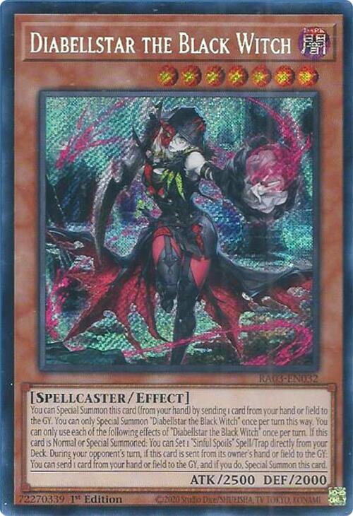 Diabellstar the Black Witch (Secret Rare) [RA03-FR032] Secret Rare