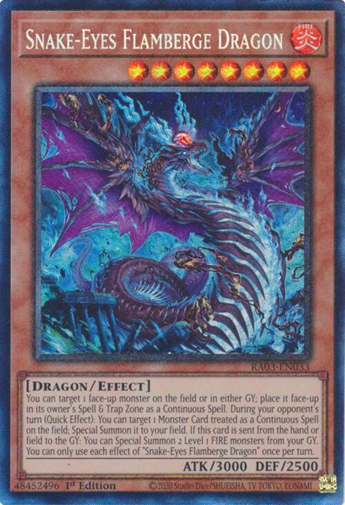 Dragon Flamberge Œil-Serpent (CR) [RA03-FR033] Prismatic Collector's Rare