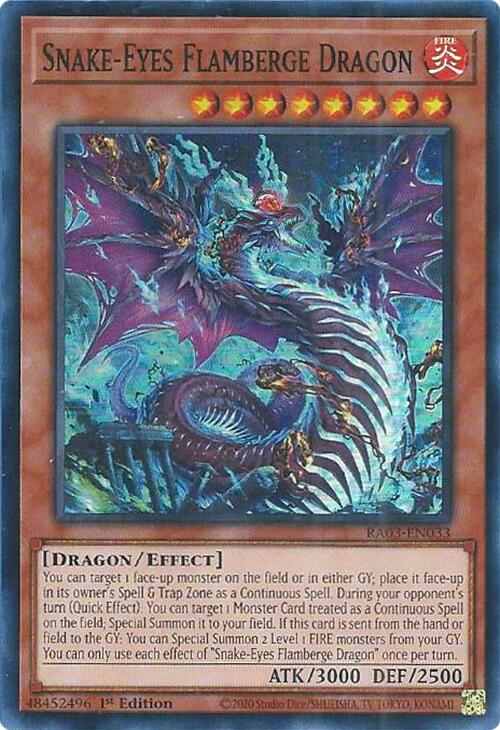 Dragon Flamberge Yeux-Serpent [RA03-FR033] Super Rare
