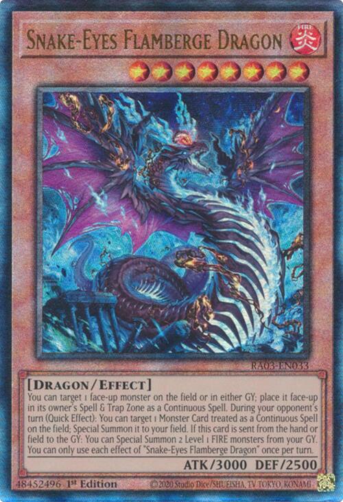 Dragon Flambecroc Serpent-Yeux (UTR) [RA03-FR033] Prismatic Ultimate Rare