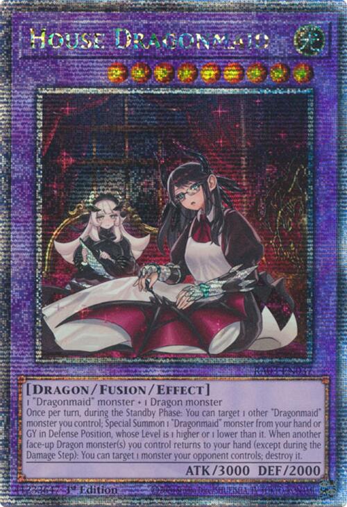 Servante Dragon de Maison (Art alternatif) (Quarter Century Secret Rare) [RA03-FR037] Quarter Century Secret Rare