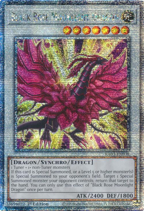 Dragon Rose Noire Claire de Lune (Quarter Century Secret Rare) [RA03-FR038] Quarter Century Secret Rare