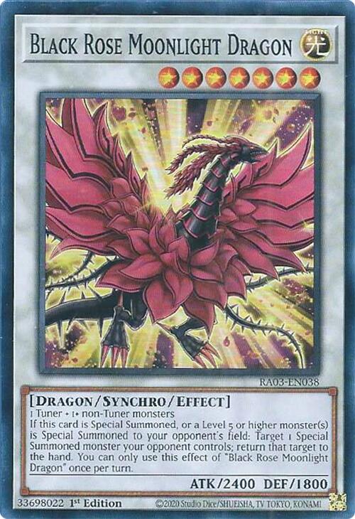 Dragon Rose Noire Clair de Lune [RA03-FR038] Super Rare
