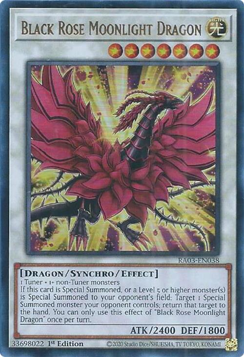 Dragon Rose Noire Clair de Lune (UR) [RA03-EN038] Ultra Rare