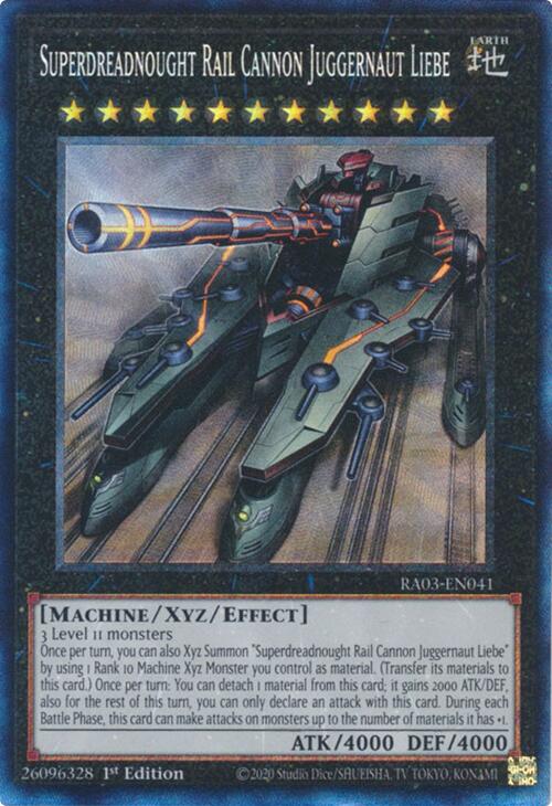 Super Cuirassé Canon Ferroviaire Juggernaut Liebe (CR) [RA03-FR041] Prismatic Collector's Rare