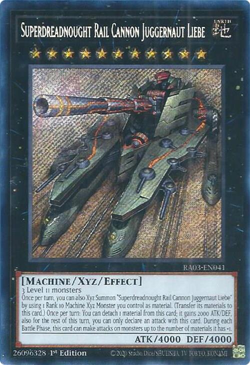 Supercuirassé Canon Spécial Liebe (Secret Rare) [RA03-FR041] Secret Rare