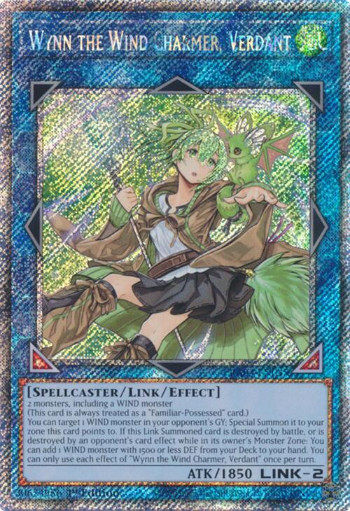 Wynn l'Enchanteur du Vent, Verdant (Secret Rare Platine) [RA03-FR045] Secret Rare Platine