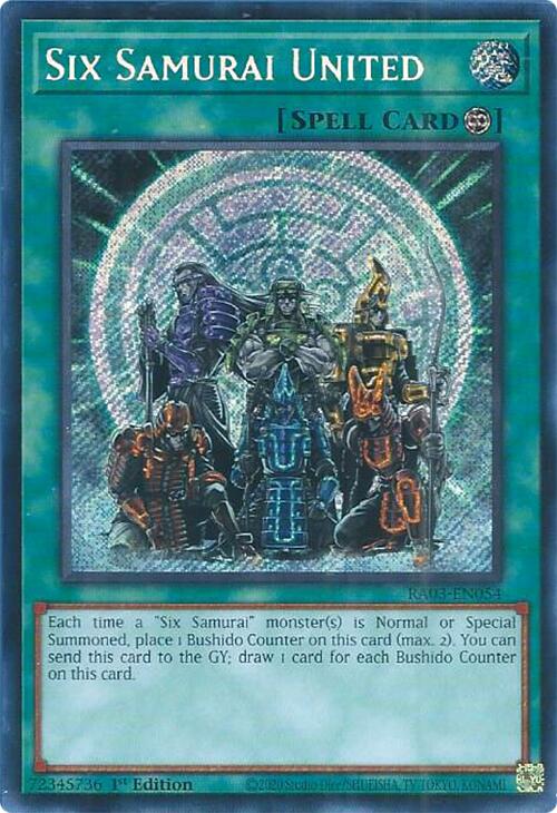 Six Samouraïs Unis (Secrète Rare) [RA03-FR054] Secrète Rare