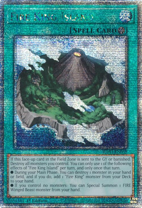 Île du Roi du Feu (Quarter Century Secret Rare) [RA03-FR059] Quarter Century Secret Rare