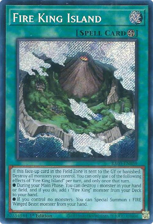 Île du Roi du Feu (Secrète Rare) [RA03-FR059] Secrète Rare