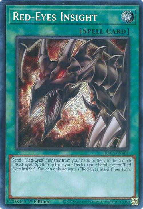 Vision du Dragon Rouge (Secrète Rare) [RA03-FR061] Secrète Rare
