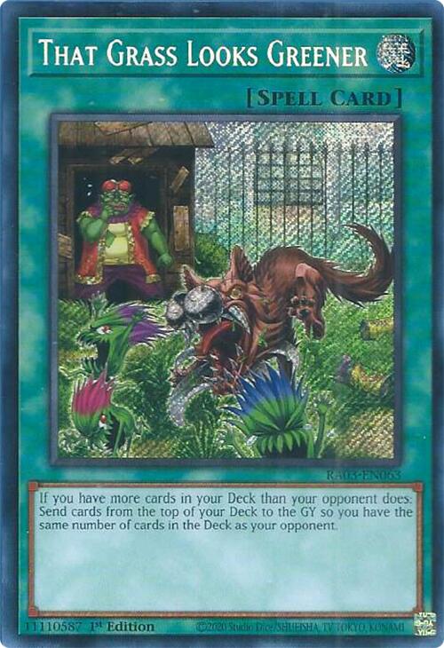 L'herbe est plus verte (Secrète Rare) [RA03-EN063] Secrète Rare