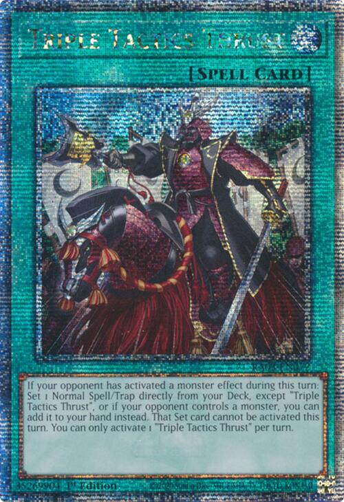 Triple Tactiques Démarrage (Quarter Century Secret Rare) [RA03-FR072] Quarter Century Secret Rare