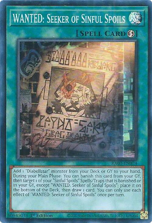 RECHERCHÉ : Chercheur de butins scandaleux [RA03-FR074] Super Rare