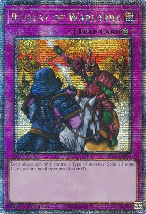 Rivalité des Seigneurs de Guerre (Quarter Century Secret Rare) [RA03-FR075] Quarter Century Secret Rare