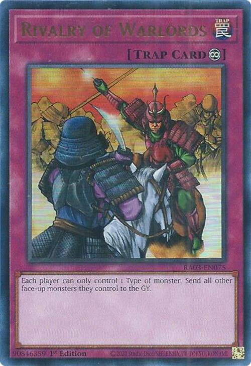 Rivalité des Seigneurs de Guerre (UR) [RA03-EN075] Ultra Rare